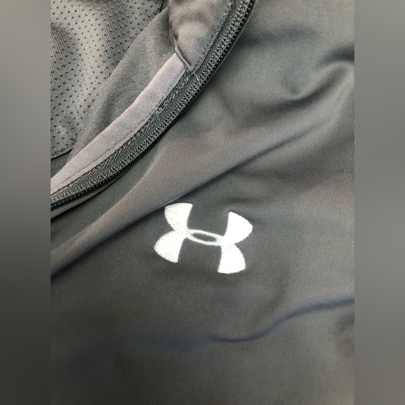 Under Armour Gray Men’s Collared Quarter Zip Size Large - Picture 2 of 3